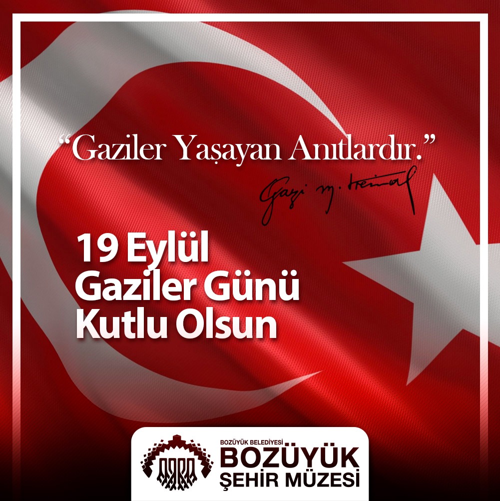 19 EYLÜL GAZİLER GÜNÜ KUTLU OLSUN