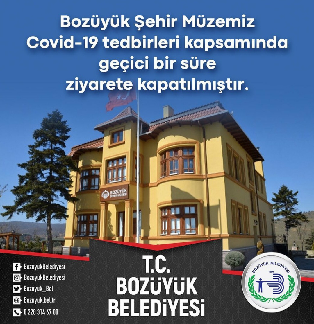 MÜZEMİZ COVİD-19 TEDBİRLERİ KAPSAMINDA GEÇİCİ BİR SÜRE ZİYARETE KAPATILMIŞTIR