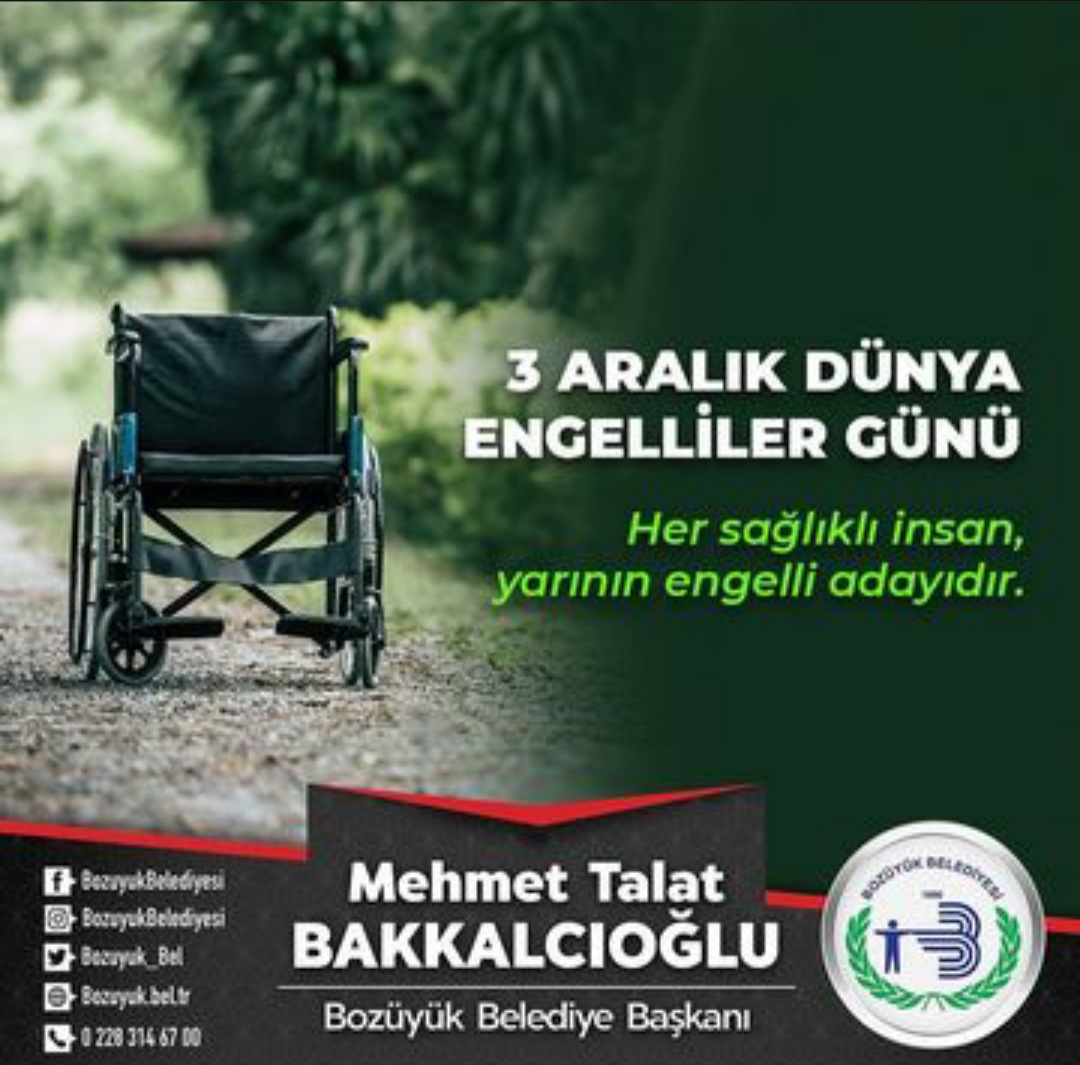 3 ARALIK DÜNYA ENGELLİLER GÜNÜ